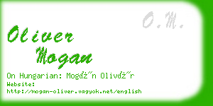 oliver mogan business card